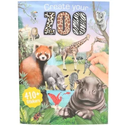 Aktivitetsbok Create your zoo, en mengde fine dyr! 22×30 cm, 24 sider + 410 klistremerker