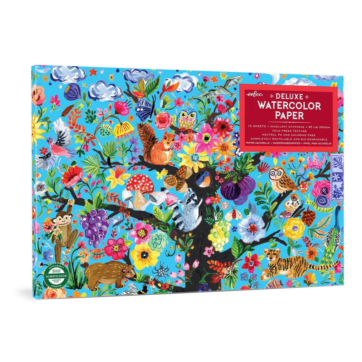 Akvarellblokk Livets tre, 24×16,5 cm, 16 ark