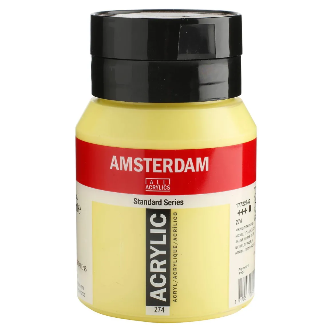 Amsterdam Acrylic akrylmaling 500 ml Nickel Titanium Yellow 274