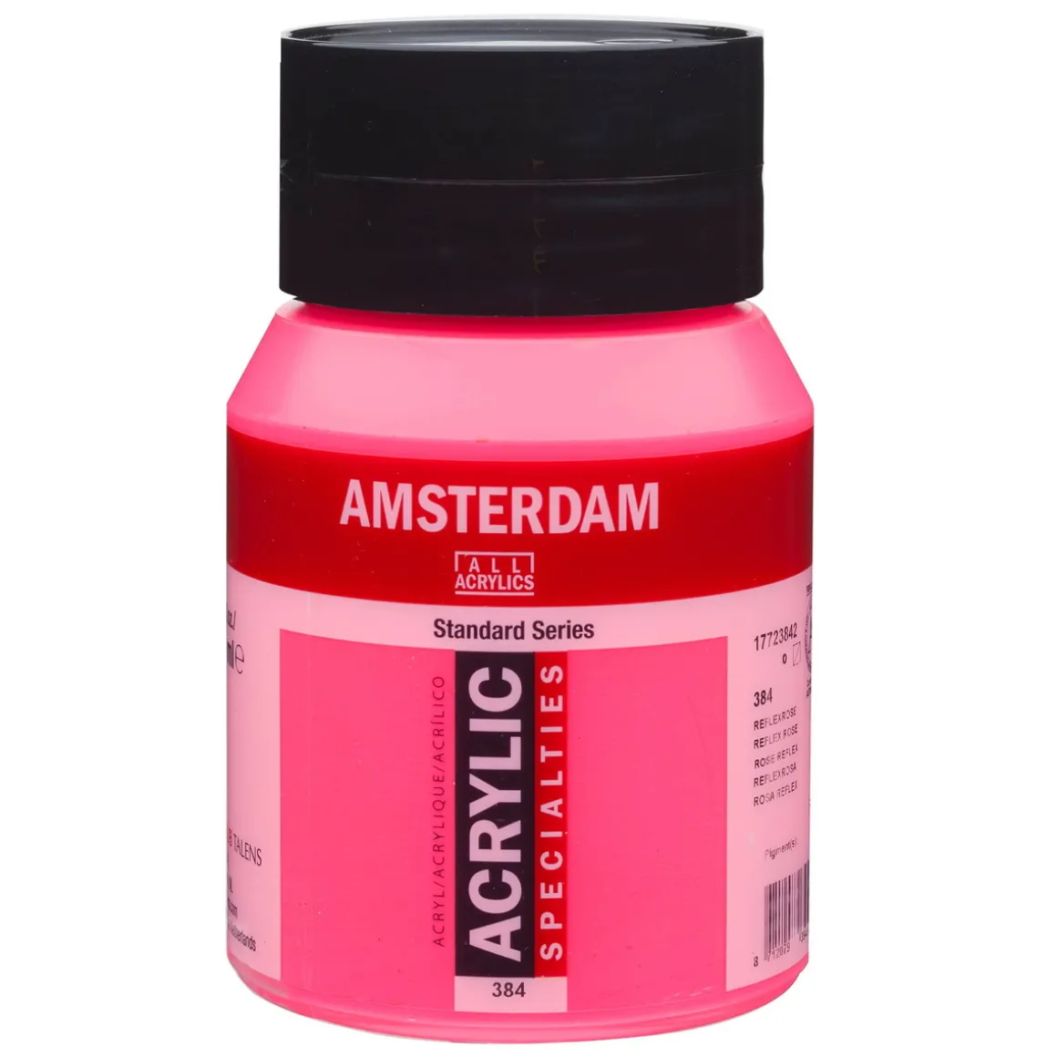 Amsterdam Acrylic akrylmaling 500 ml Reflex Rose 384 UV, UV-farge