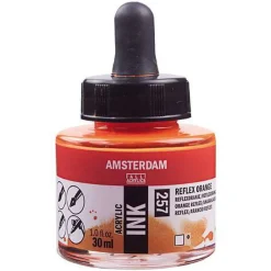 Amsterdam Acrylic Ink Reflex Orange 30 ml – UV, UV-farge