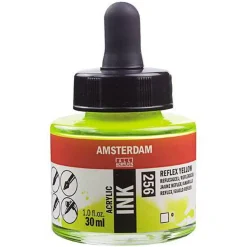 Amsterdam Acrylic Ink Reflex Yellow 30 ml – UV, UV-farge