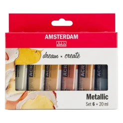 Amsterdam Acrylics Metallic Set - 6 x 20 ml