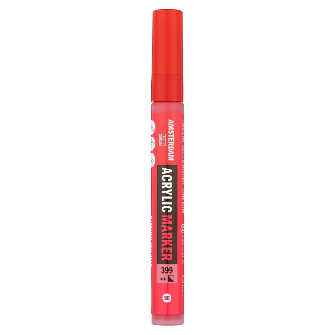 Amsterdam akryltusj 4 mm Naphthol Red Deep - 399