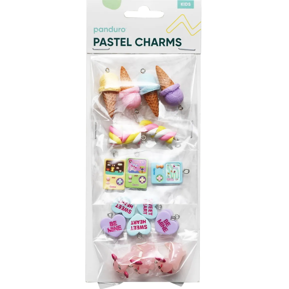 Anheng / charms, 20 morsomme og pastellfargede ting som gjør deg glad!