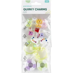 Anheng / charms, 14 små og store dekorasjoner med masse attityde og festlige farger!