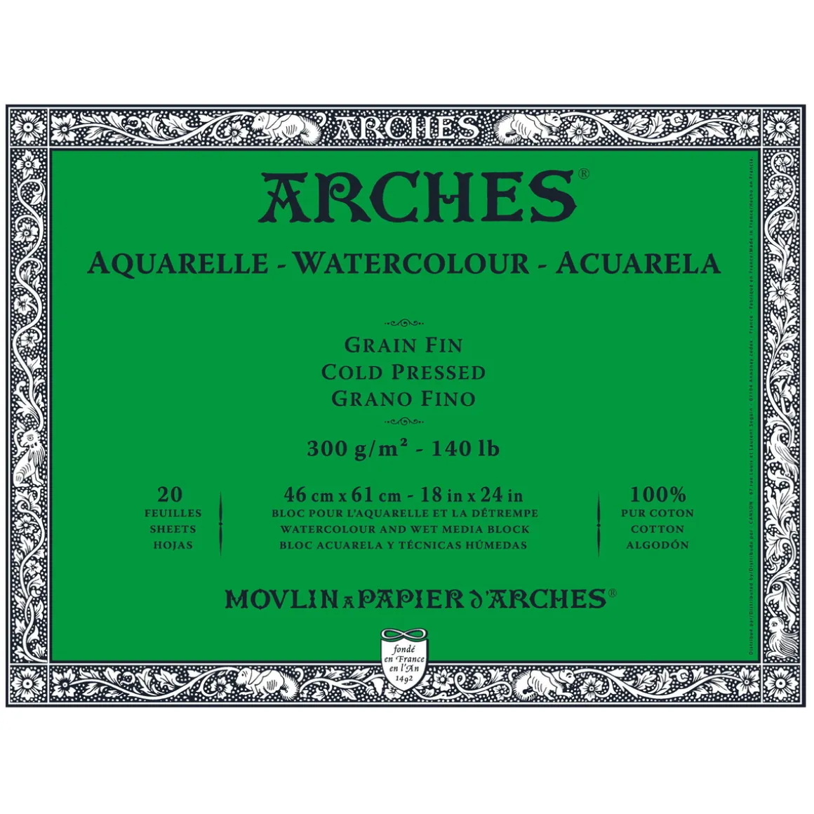 Arches akv.blokk GF 46x61 300 g