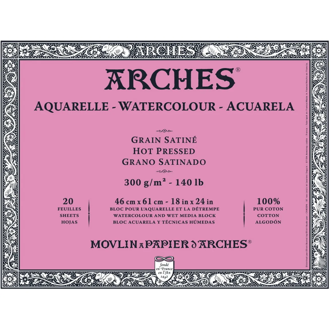 Arches akv.blokk GS 46x61 300 g