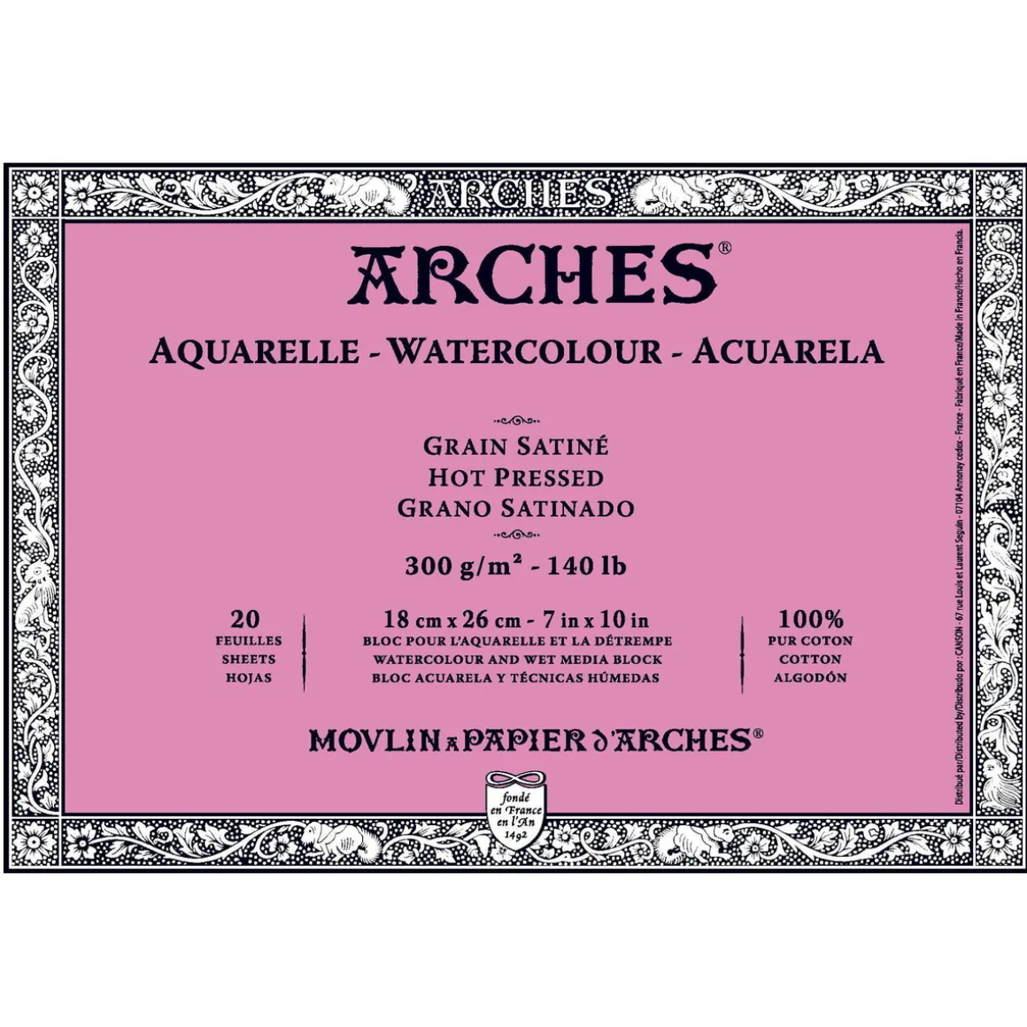 Arches akv.blokk GS 18x26 300 g
