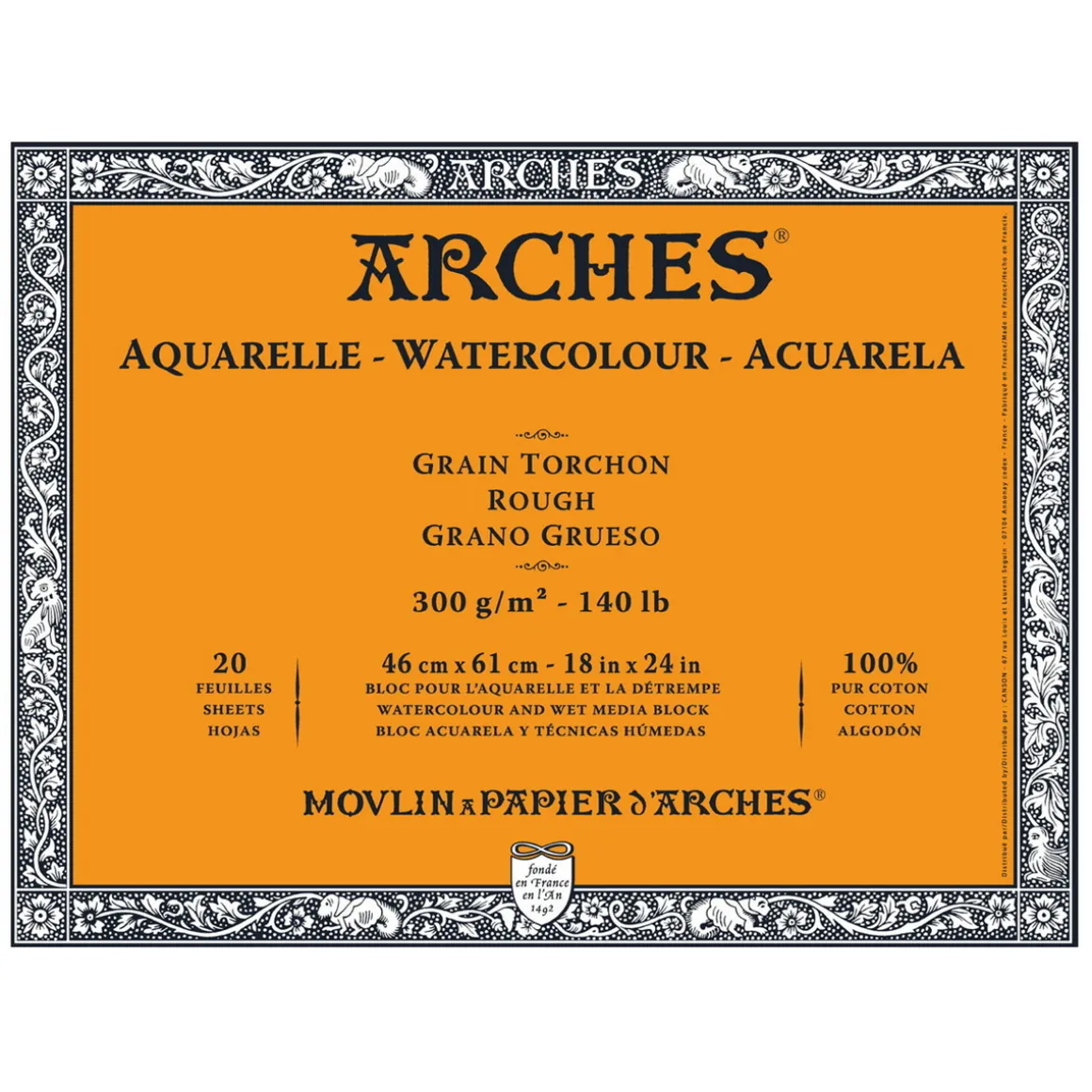 Arches akv.blokk GT 46x61 300 g