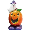 Ballong det glade gresskaret og spøkelset 70×142 cm – perfekt til Halloween-festen