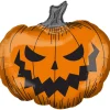 Ballong med et stort, stygt gresskar 73×68 cm – perfekt til Halloween-festen