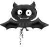 Ballong med stor svart flaggermus 104×60 cm – perfekt til Halloween-festen