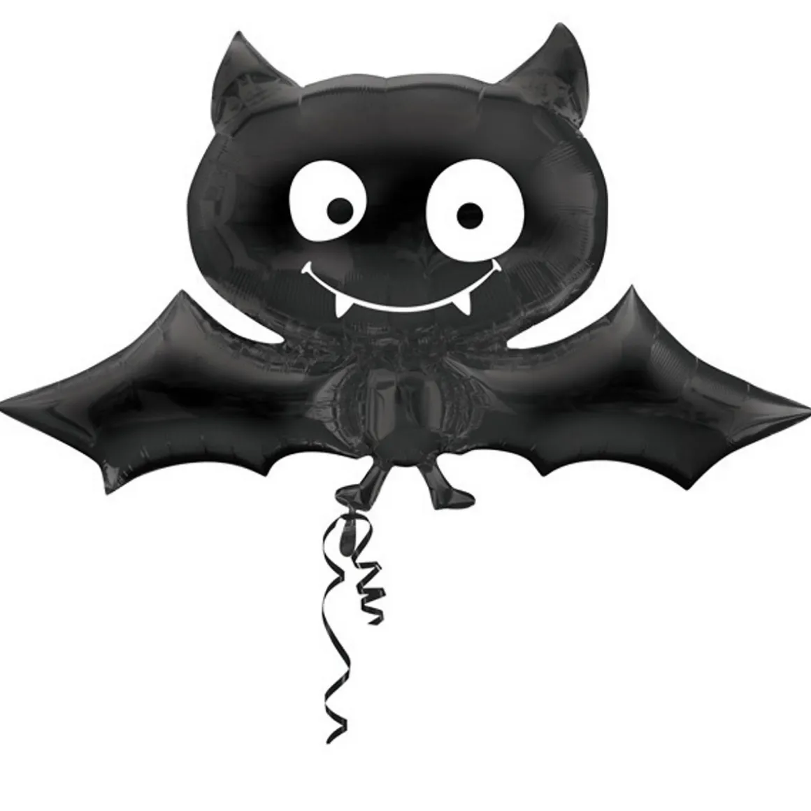 Ballong med stor svart flaggermus 104×60 cm – perfekt til Halloween-festen