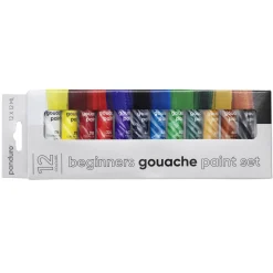 Beginners Gouache Paint, gouachemaling for nybegynnere 12×12 ml
