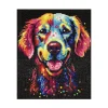 Bling Dots Glow, diamond painting for barn selvlysende hund 33×40 cm
