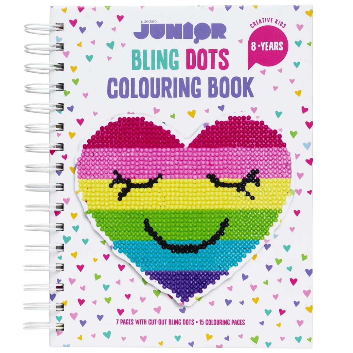 Bling Dots malebok Happy – fargerik diamantmaling og fargelegging