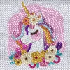 Bling Dots XL, diamond painting for barn 6+ år enhjørning 20x20 cm