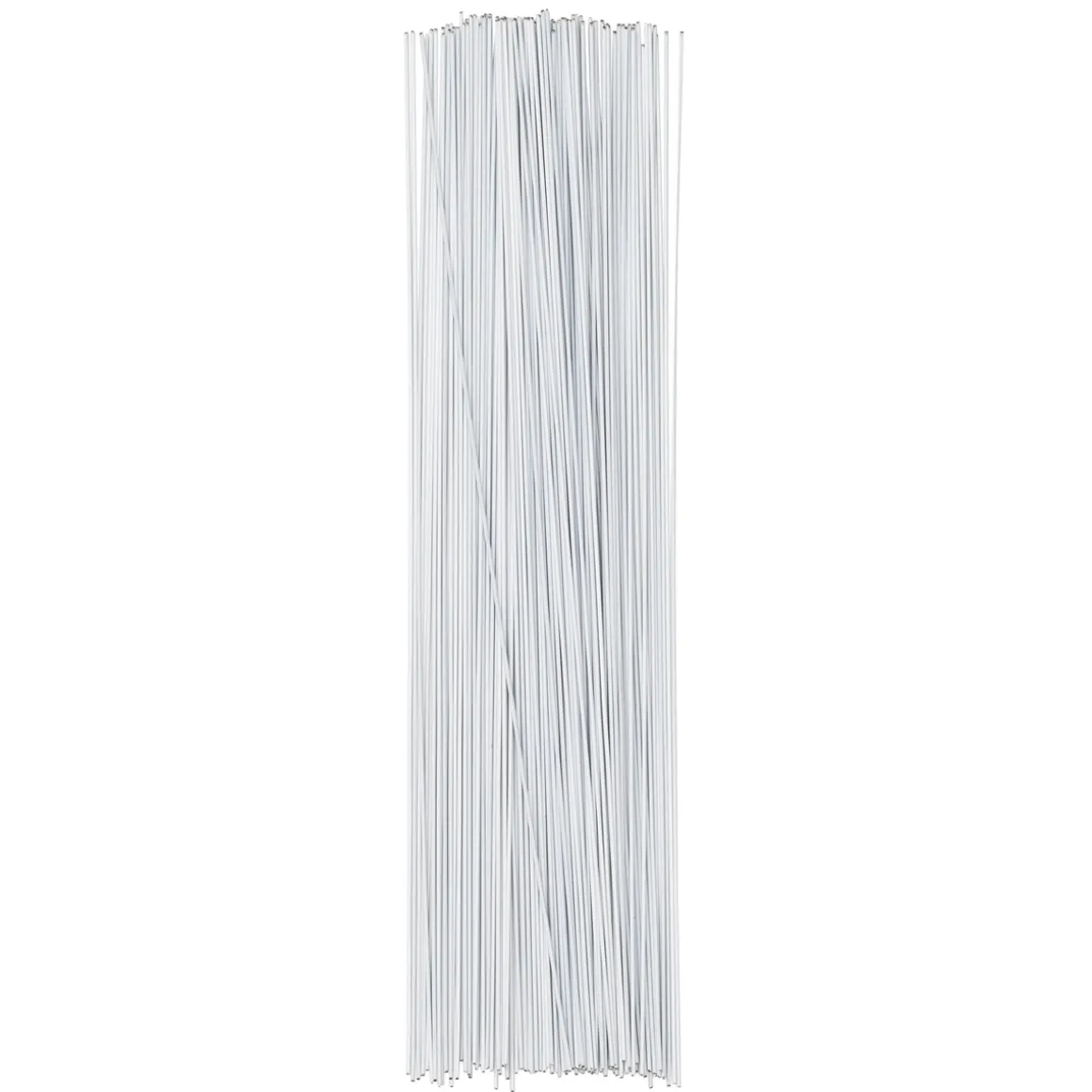 Blomsterpinner / blomstertråd – 120 hvite pinner som er 20 cm lange og er 0,8 mm i diameter