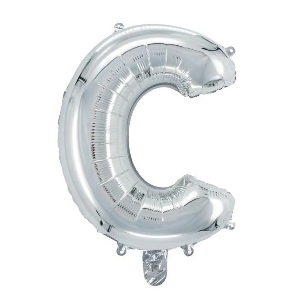 Bokstavballong C sølv 32 cm
