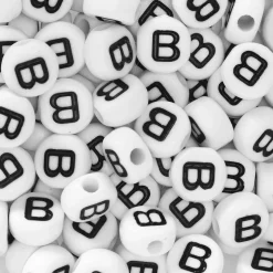 Bokstavperler 50 stk. B