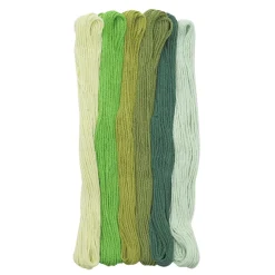 Brodergarn Grønt 6 stk/8 m