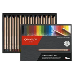 Caran d'Ache Luminance 6901, sett med 20 fargeblyanter