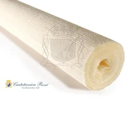 Cartotecnica Rossi kreppapir 603 – lys ivory, 180 g rull (144 g/m²) à 50×250 cm