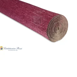Cartotecnica Rossi kreppapir 810 – rosa metallic (hvit bakside), 180 g rull (144 g/m²) à 50×250 cm