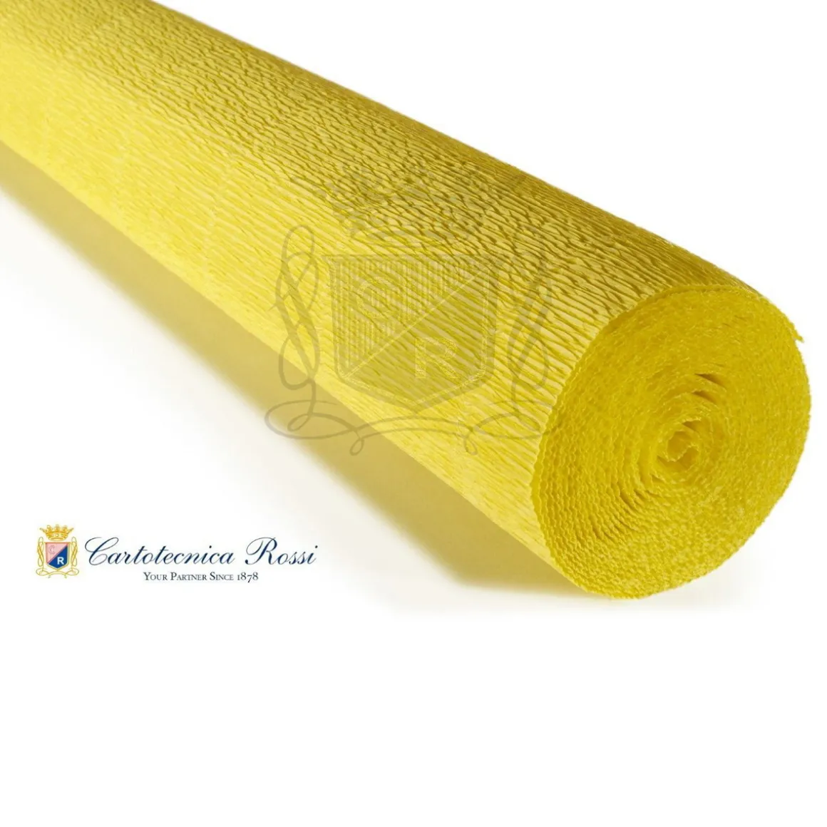 Cartotecnica Rossi kreppapir 575 – gul, 180 g rull (144 g/m²) à 50×250 cm