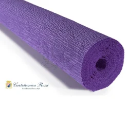 Cartotecnica Rossi kreppapir 17E2 – daggrylilla, 180 g rull (144 g/m²) à 50×250 cm