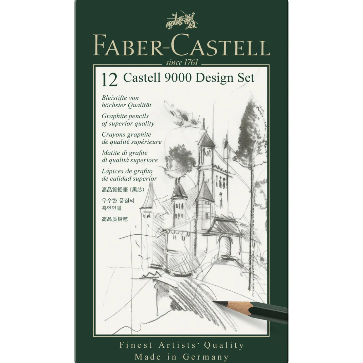 Castell 9000 Design Sett 12stk