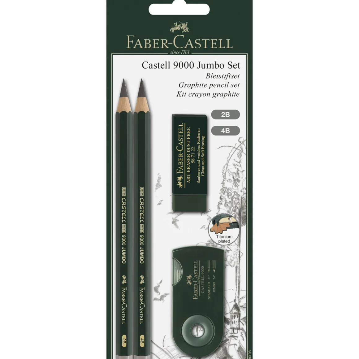 Castell 9000 Jumbo sett 4deler