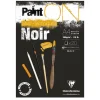 Clairefontaine Paint ON Multi Techniques blokk A4 (210×297 mm), 20 svarte ark, 250 g/m²