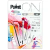 Clairefontaine Paint ON Multi Techniques blokk A5 (148×210 mm), 24 ark i 6 ulike farger, 250 g/m²
