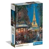Clementoni puslespill High Quality Collection – Night Eiffel Café, 500 biter, 36×49 cm