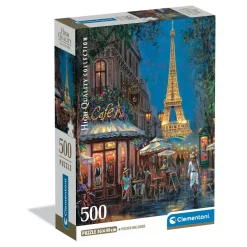 Clementoni puslespill High Quality Collection – Night Eiffel Café, 500 biter, 36×49 cm