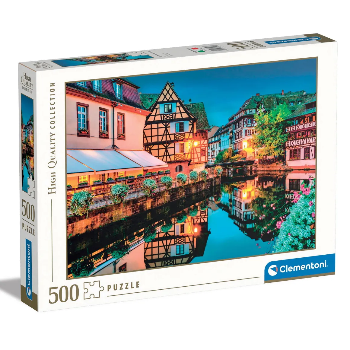 Clementoni puslespill HQC – Vieille ville Strasbourg. 500 biter, 49×36 cm