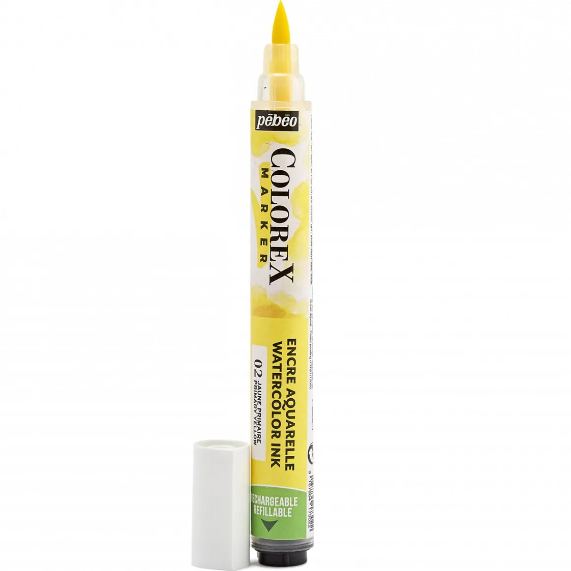Colorex Marker Primary Yellow – marker med akvarellblekk og penselspiss