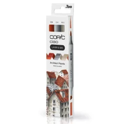 Copic Ciao markers med dobbel spiss, 3-pakning – Architect palette