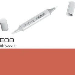 Copic Sketch E08 Brown
