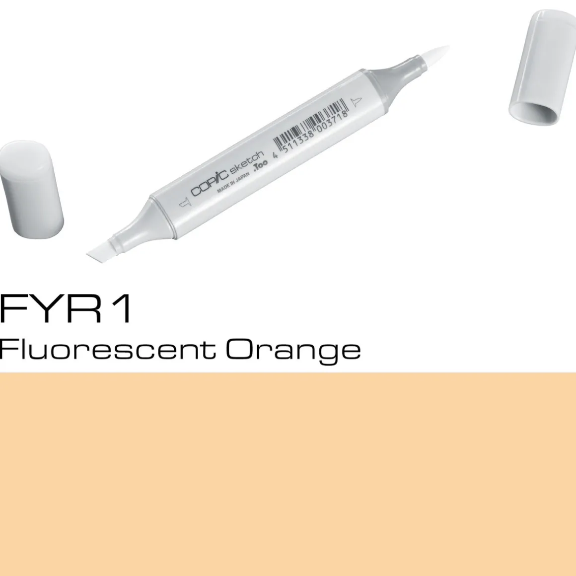 Copic Sketch FYR1 Fluo Orange