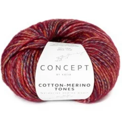 Cotton Merino Tones 50 g rødt og rosa 303
