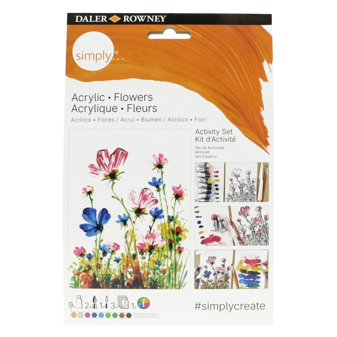 Daler-Rowney Acrylic Flowers Set – alt for å male blomster med akrylmaling