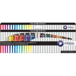 Daler-Rowney Aquafine Gouache introduksjonssett med 12x15 ml gouachemaling