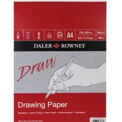 Daler-Rowney Drawing Paper tegneblokk A4 (210×297 mm), 50 ark, 160 g/m²