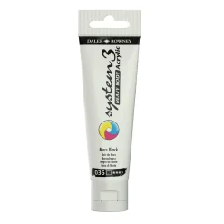 Daler-Rowney System3 Heavy Body akrylmaling 59 ml – Mars Black 036