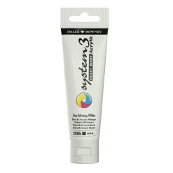 Daler-Rowney System3 Heavy Body akrylmaling 59 ml – Zinc Mixing White 006
