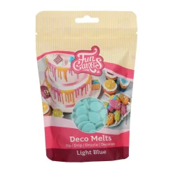 Deco Melts kakepynt 250 g lyseblå