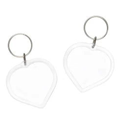 Delbar nøkkelring hjerte 2-pk